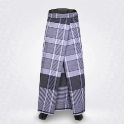 Black and White Checked Cotton Lungi